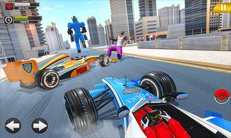 Formula Car Robot Police Game Ekran Görüntüsü 1