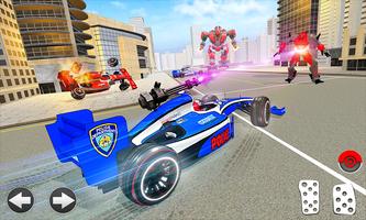 پوستر Formula Car Robot Police Game