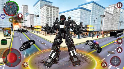 Descargar XAPK de Incredible Robot Game Car Game