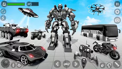Descargar XAPK de Incredible Robot Game Car Game