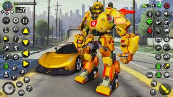 Incredible Robot Game Car Game poster