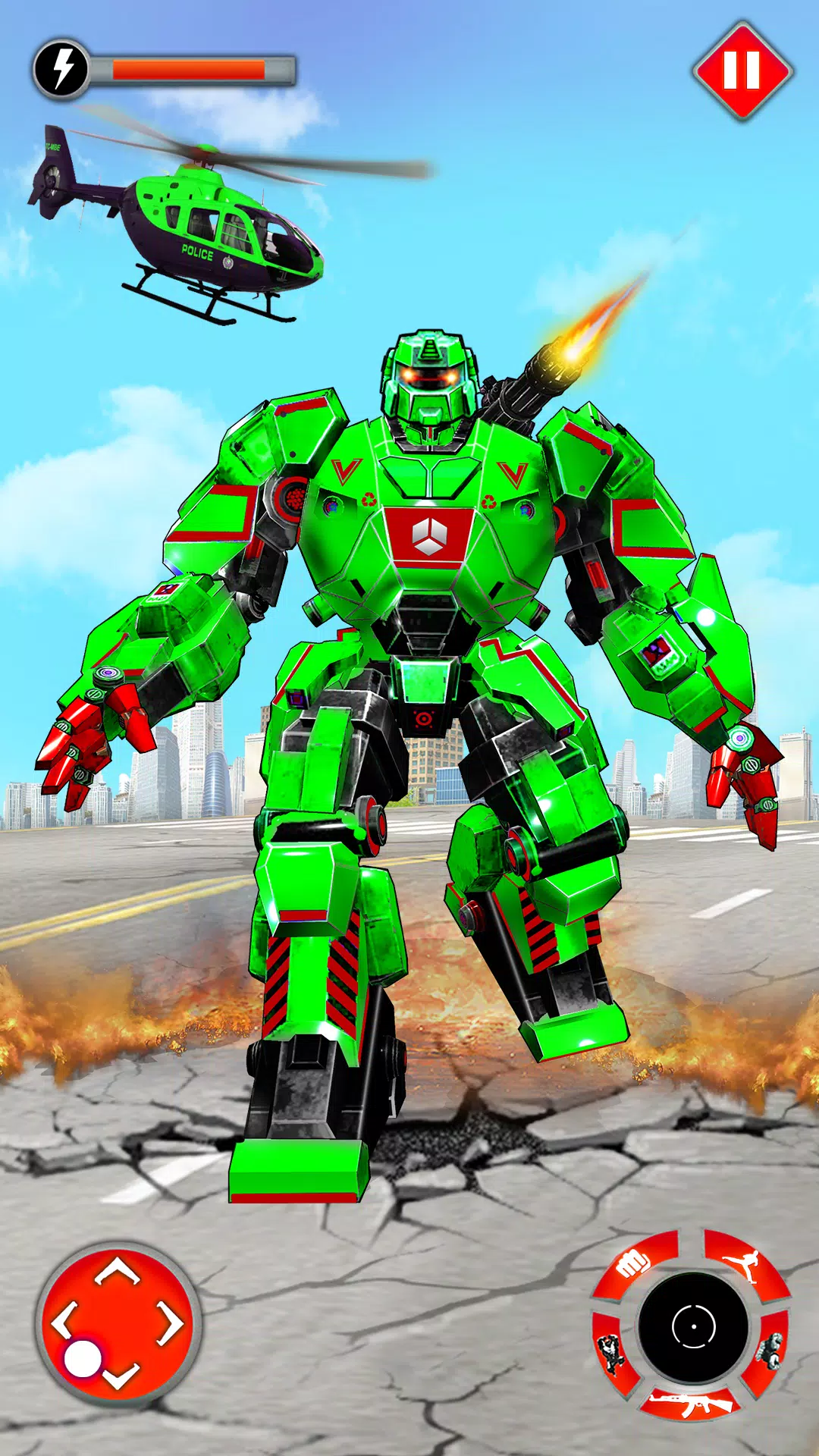 الوحش بطل لعبة سيارة روبوت for Android - APK Download