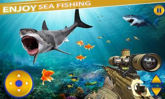 ألعاب سمك القرش الصيد تحت الما تصوير الشاشة 2