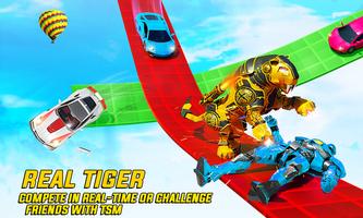 GT Tiger Robot Stunt Car Games Screenshot 2
