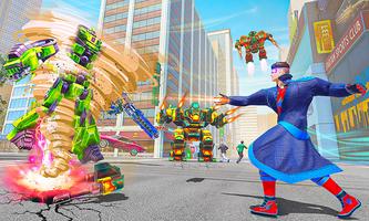 Hurricane Superhero Robot Game постер