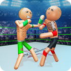 Stickman wrestling Fight arena: Fighting Game icono