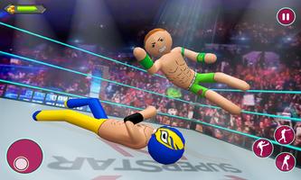 Stickman wrestling Fight arena: Fighting Game captura de pantalla 1
