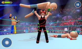 Stickman wrestling Fight arena: Fighting Game captura de pantalla 2