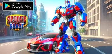 Giochi di auto robot ragno
