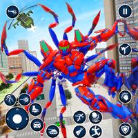蜘蛛机器人：机器人汽车游戏 海报
