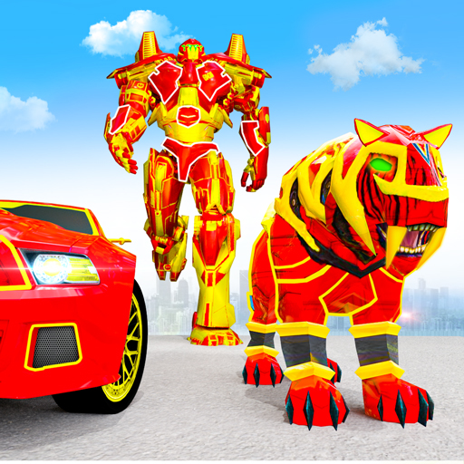 Robot de tigre salvaje coches