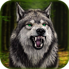 jeux de loup: simulateu d'anim icône