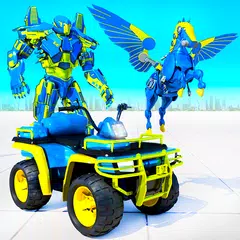 Скачать Horse Robot ATV Quad Bike Transform Robot Games APK