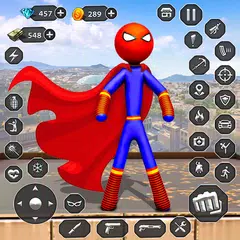 Stick Rope Hero Superhero Game APK download