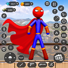 Stick Rope Hero Superhero Game icon