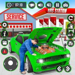 Скачать Gas Station Car Mechanic Sim XAPK