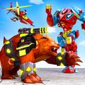 Bear Robot Car Transform: Flying Car Robot Games