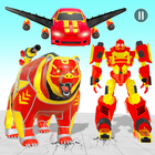 آیکون‌ Bear Robot Car Transform Games