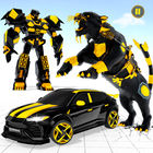 آیکون‌ Panther Robot Police Car Games