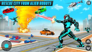 Panther Robot Police Car Games اسکرین شاٹ 2