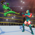 Bodybuilder Fighting Club Superhero Wrestling Game icon