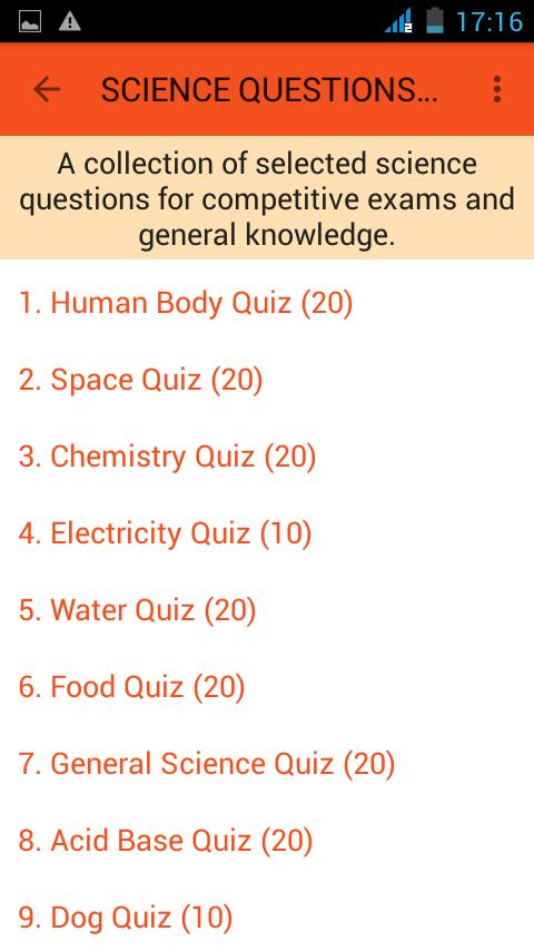 Science Questions Answers For Android Apk Download