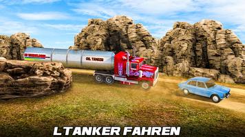 Öltanker LKW-Laufwerk 3D bergauf fahren Spaß Screenshot 1