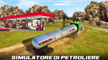 2 Schermata petroliera guida del camion 3D guida in salita