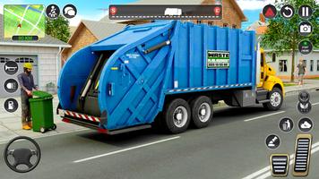 कचरा ट्रक 3 डी: कचरा खेल पोस्टर