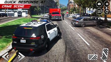 Persecución coches policía 3D captura de pantalla 3