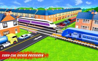 Indian Railroad Crossing: Eisenbahn Zug vorbei 3D Plakat