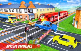 Indian Railroad Crossing: Eisenbahn Zug vorbei 3D Screenshot 2