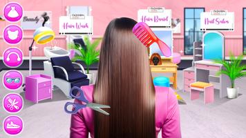 Realistic Girl Hair Salon 海报