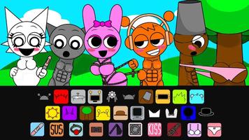 Sprunki Incredibox Game Phase الملصق
