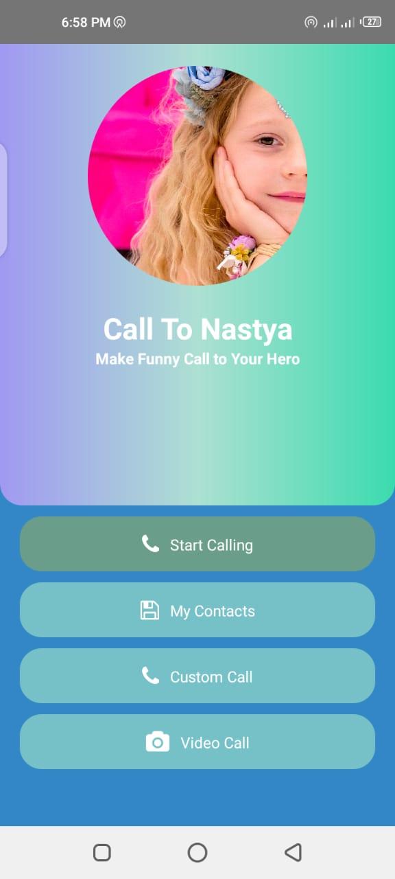 Скачать Nastya Fake Call - Nastya fake video call APK для Android