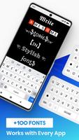 Fancy Keyboard Cool Fonts تصوير الشاشة 1