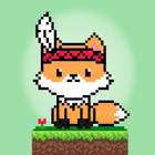 pixel tiny fox ikona