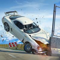Mega Beam car drive Crash الملصق