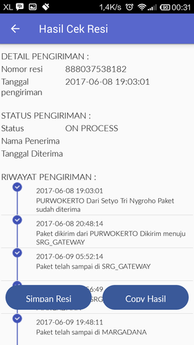 Jnt Resi Cek Resi J T 2019 12 08