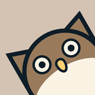 Owl flip desktop clock Zeichen