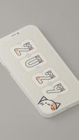 Cat flip desktop clock Plakat