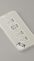 Panda flip desktop clock Plakat