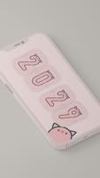 Pig flip desktop clock Plakat