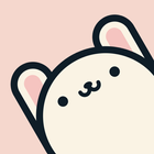 Rabbit flip desktop clock Zeichen