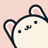 Rabbit flip desktop clock Zeichen
