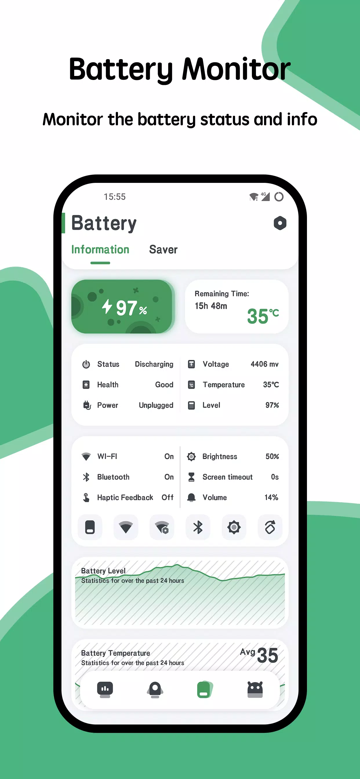 System Monitor Cpu Ram Battery Versi Terbaru 9.5.1 untuk Android
