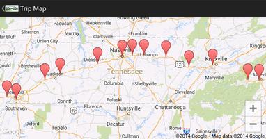 Tennessee County Plates Affiche