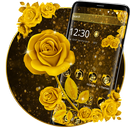 Thème de la rose doré APK