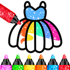 Glitter Coloring Book: Girls biểu tượng