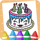 Glitter Cake Coloring Pages APK